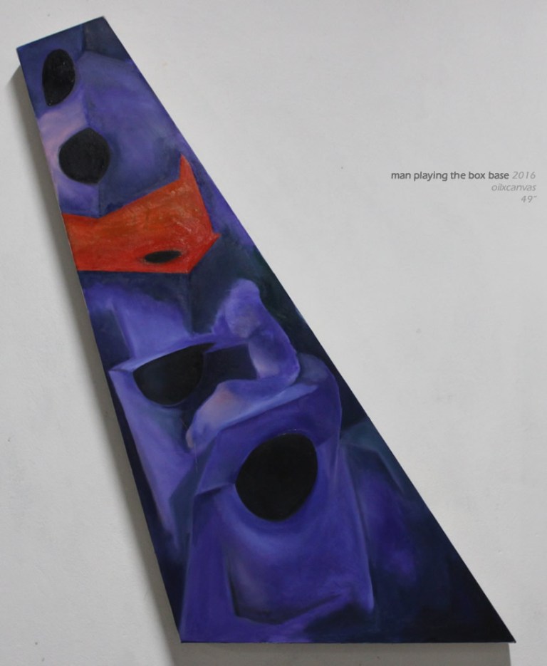 de Lancey 2016 -'manplayingtheboxbase' - 49' oilxcanvas