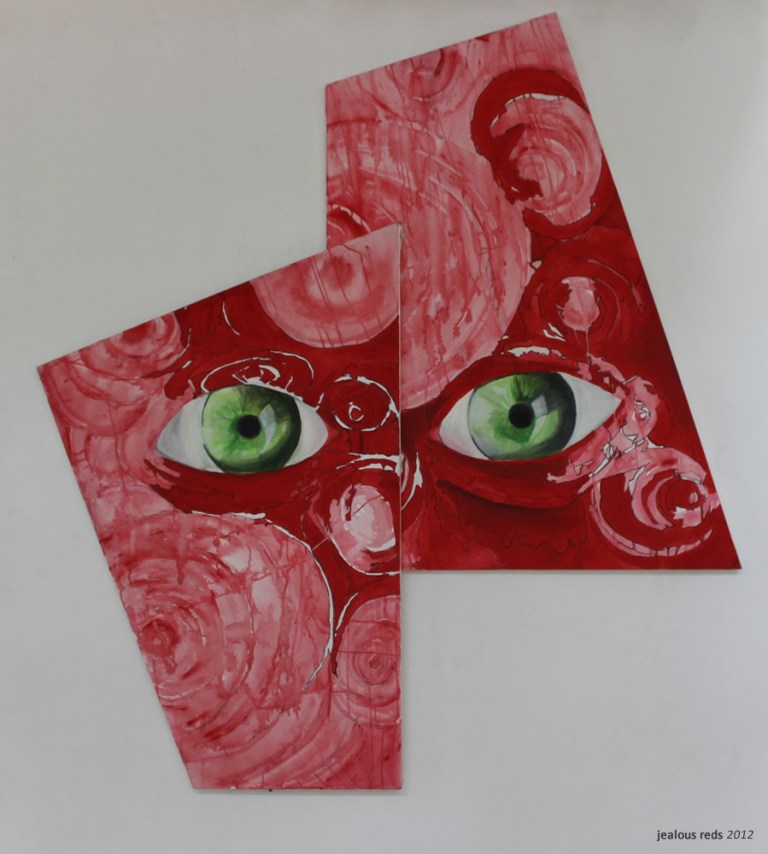 de Lancey - jealous_reds (2012) acrylic on canvas - 6' x 5'